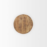 Rosie Small Brown Wood End Table by Mercana at Eve Furniture