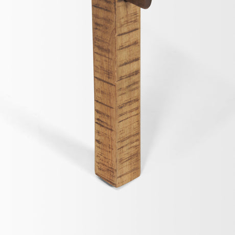 Rosie Small Brown Wood End Table by Mercana at Eve Furniture
