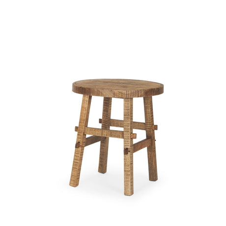 Rosie Small Brown Wood End Table by Mercana at Eve Furniture
