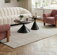 Rosk Walnut & Black Coffee Table Set (2-Piece) by Zuomod at Eve Furniture