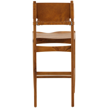 Rossana Counter Stool, Brown by Dovetail at Eve Furniture