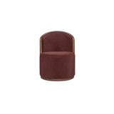 Rossi Berry/Natural Swivel Dining Chair by MOES at Eve Furniture