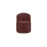 Rossi Berry/Natural Swivel Dining Chair by Moe's Home at Eve Furniture