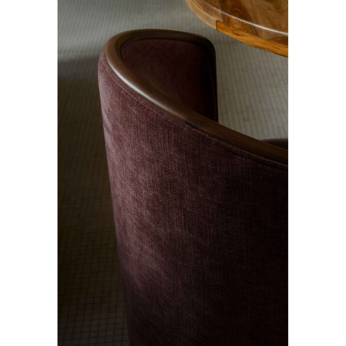 Rossi Berry/Natural Swivel Dining Chair by Moe's Home at Eve Furniture