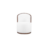 Rossi Cream/Natural Swivel Dining Chair by Moe's Home at Eve Furniture