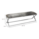 Rossi Grey Bench by Moe's Home at Eve Furniture