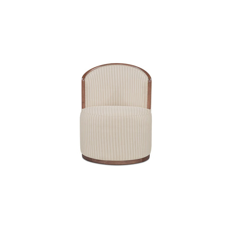 Rossi Stripe/Natural Swivel Dining Chair by MOES at Eve Furniture