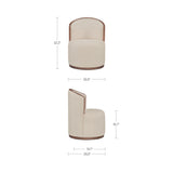 Rossi Stripe/Natural Swivel Dining Chair by Moe's Home at Eve Furniture