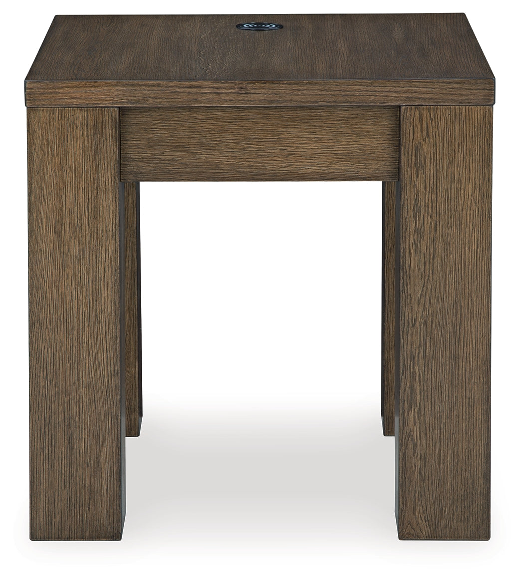 Rosswain Coffee Table with 2 End Tables in Warm Brown by Ashley at Eve Furniture
