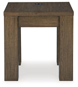 Rosswain Coffee Table with 2 End Tables in Warm Brown by Ashley at Eve Furniture