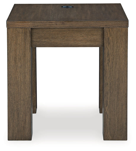 Rosswain Coffee Table with 2 End Tables in Warm Brown by Ashley at Eve Furniture
