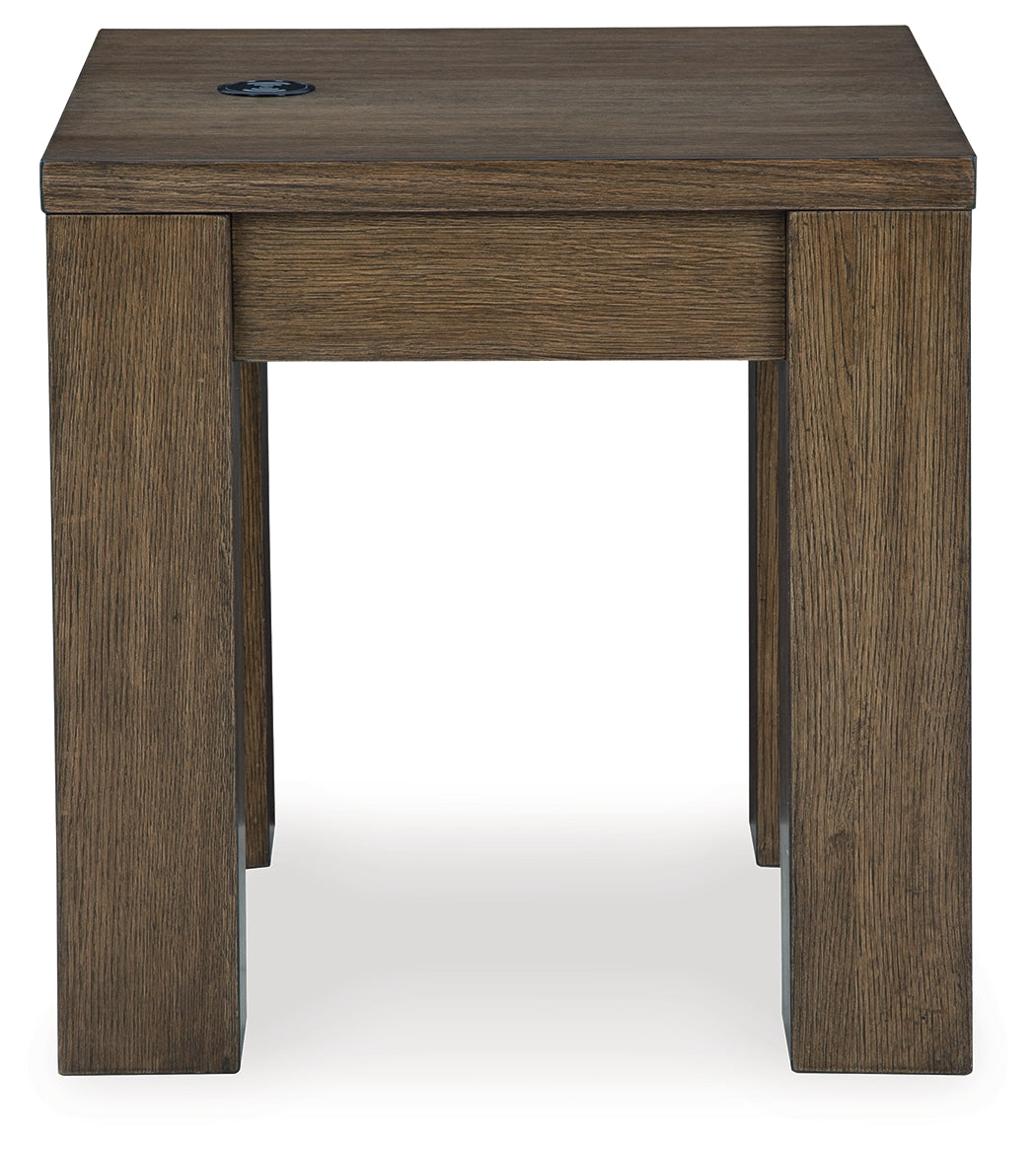 Rosswain Coffee Table with 2 End Tables in Warm Brown by Ashley at Eve Furniture
