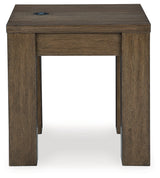 Rosswain Coffee Table with 2 End Tables in Warm Brown by Ashley at Eve Furniture