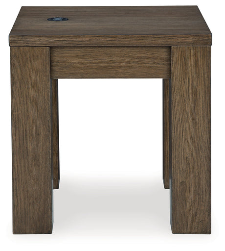 Rosswain Coffee Table with 2 End Tables in Warm Brown by Ashley at Eve Furniture