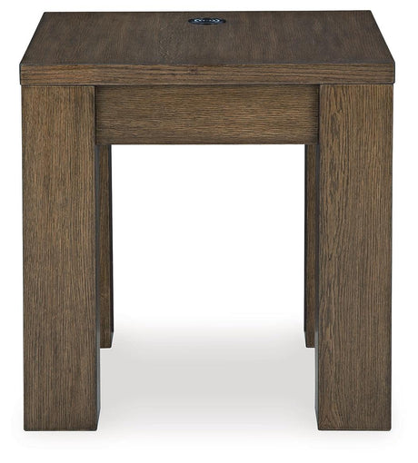 Rosswain Warm Brown End Table by Ashley at Eve Furniture