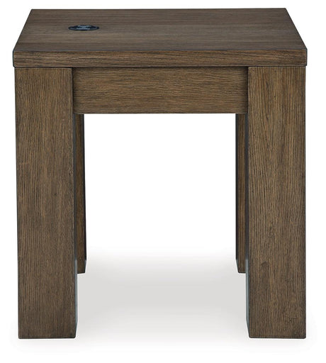 Rosswain Warm Brown End Table by Ashley at Eve Furniture