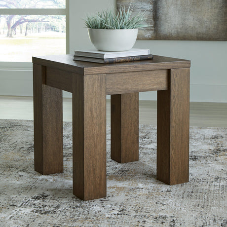 Rosswain Warm Brown End Table by Ashley at Eve Furniture