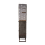 Roswell 23" Bar Cabinet in Natural Mango Wood and Iron by Home Trends & Design at Eve Furniture