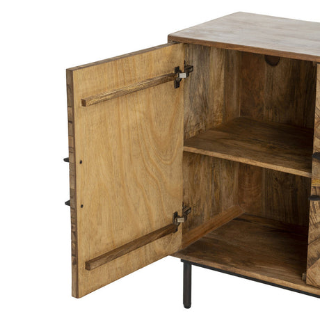Roswell Brown/Black Sideboard by Crestview at Eve Furniture
