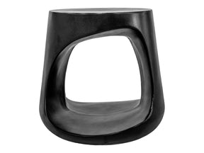 Rothko Black Outdoor Stool