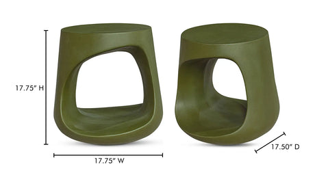 Rothko Outdoor Stool Green by Moe's Home at Eve Furniture