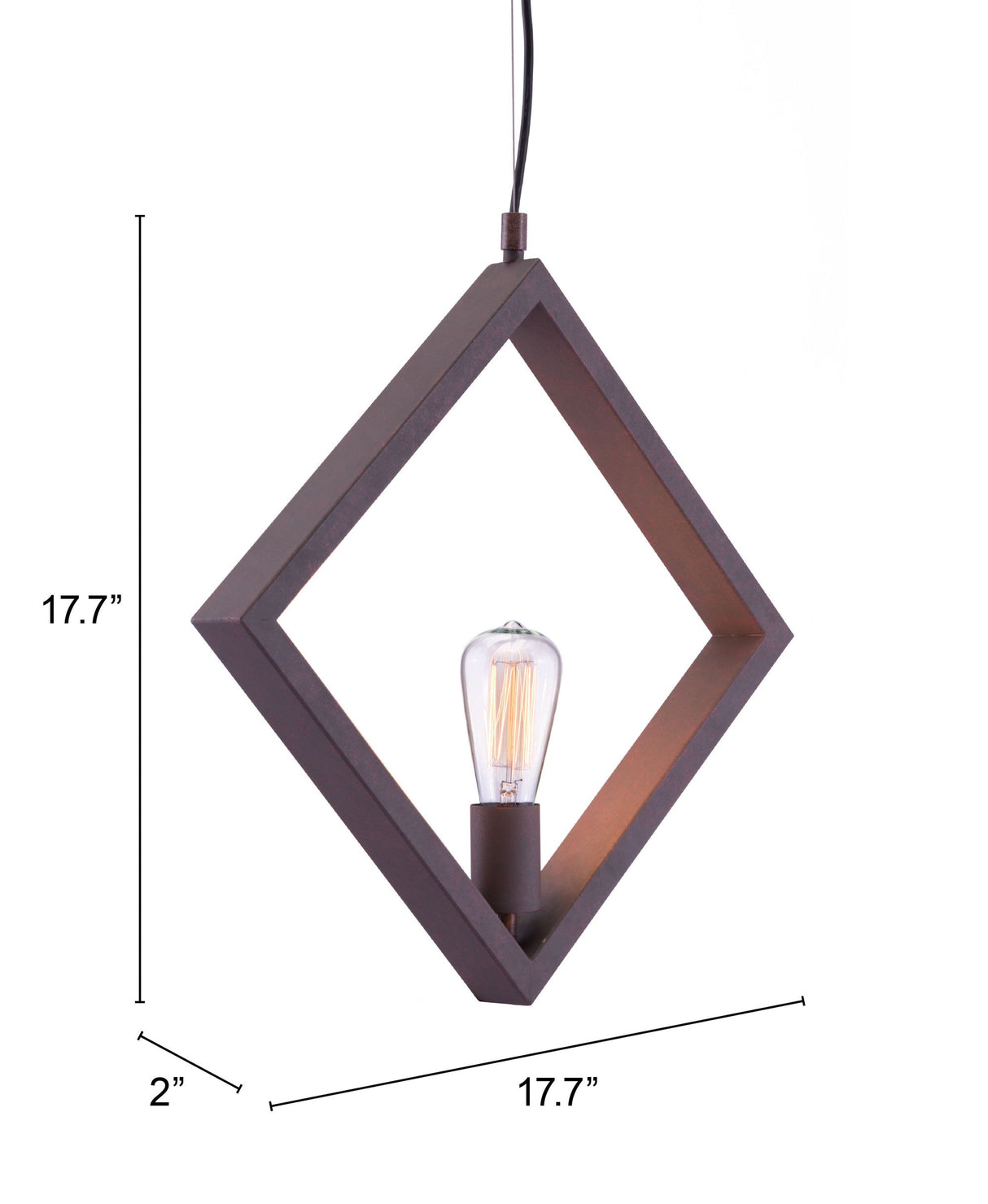 Rotorura Rust Ceiling Lamp by Zuomod at Eve Furniture