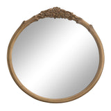 Sylvie Vintage Gold Round Mirror