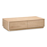 Round Natural Oak Off Coffee Table