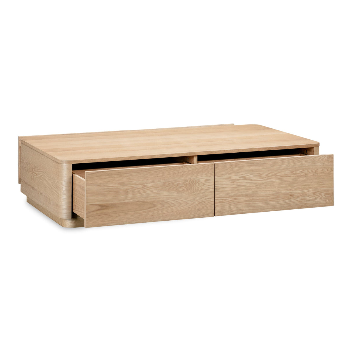 Round Natural Oak Off Coffee Table by Moe's Home at Eve Furniture