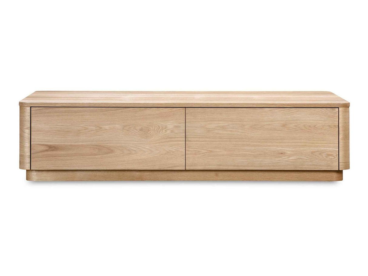 Round Natural Oak Off Coffee Table