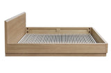 Round Off Bed Oak by Moe's Home at Eve Furniture