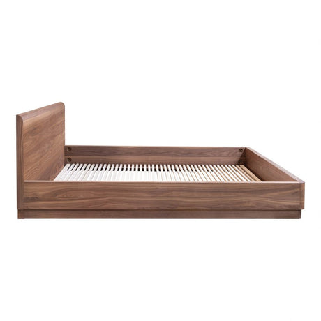 Round Off Bed - Walnut - King by Moe's Home at Eve Furniture
