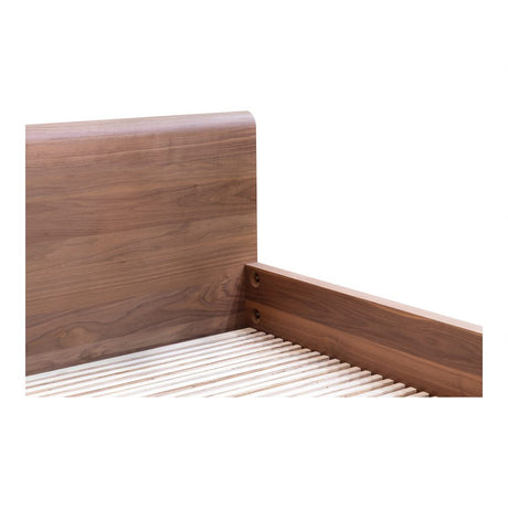 Round Off Bed - Walnut - King by Moe's Home at Eve Furniture