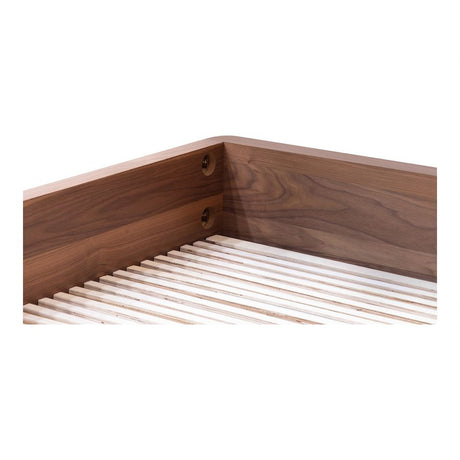Round Off Bed - Walnut - King by Moe's Home at Eve Furniture