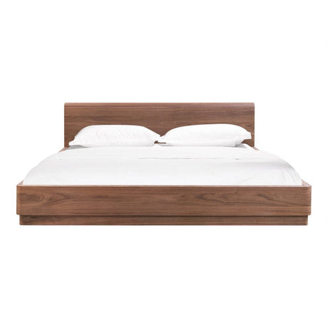 Round Off Bed - Walnut - King by Moe's Home at Eve Furniture