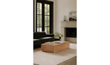 Round Off Coffee Table Natural Oak by Moe's Home at Eve Furniture