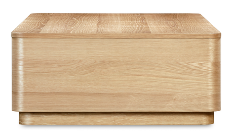 Round Off Coffee Table Natural Oak by Moe's Home at Eve Furniture