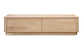 Round Off Coffee Table Natural Oak by Moe's Home at Eve Furniture