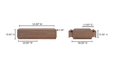 Round Off Coffee Table Walnut Brown by Moe's Home at Eve Furniture