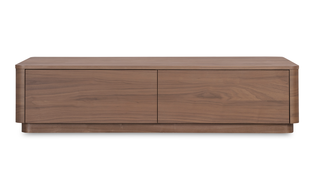 Round Off Coffee Table Walnut Brown by Moe's Home at Eve Furniture