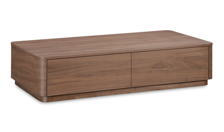 Round Off Coffee Table Walnut Brown by Moe's Home at Eve Furniture