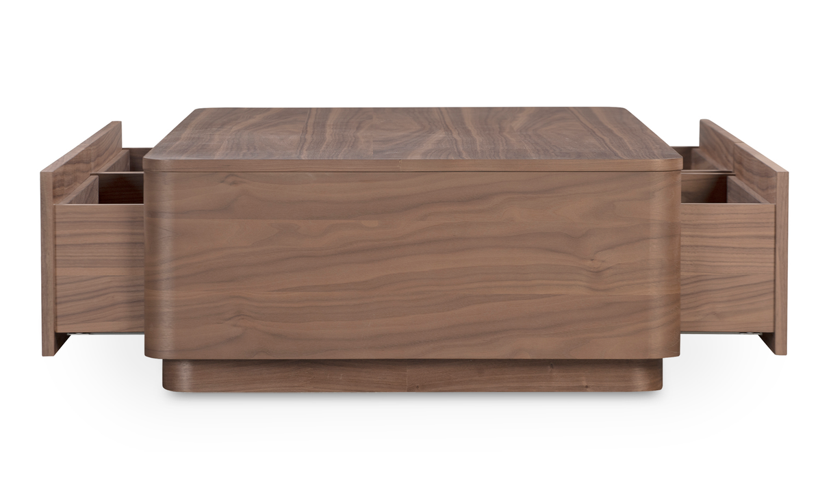 Round Off Coffee Table Walnut Brown by Moe's Home at Eve Furniture