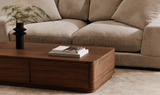 Round Off Coffee Table Walnut Brown by Moe's Home at Eve Furniture