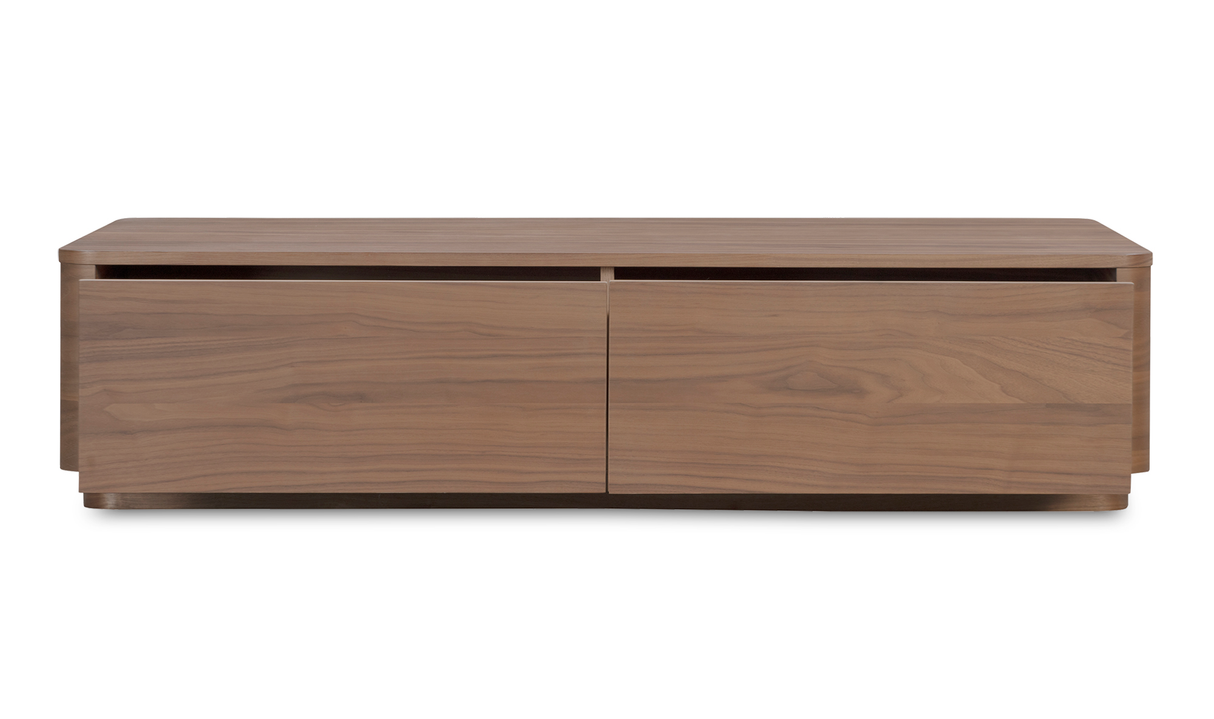 Round Off Coffee Table Walnut Brown by Moe's Home at Eve Furniture