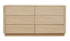 Round Off Dresser Light Oak Brown by Moe's Home at Eve Furniture