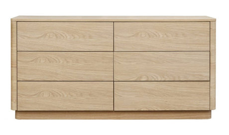 Round Off Dresser Light Oak Brown by Moe's Home at Eve Furniture