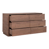Round Off Dresser Walnut Brown by Moe's Home at Eve Furniture