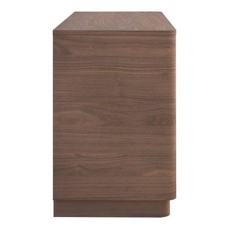 Round Off Dresser Walnut Brown by Moe's Home at Eve Furniture