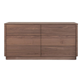 Round Off Dresser Walnut Brown by Moe's Home at Eve Furniture