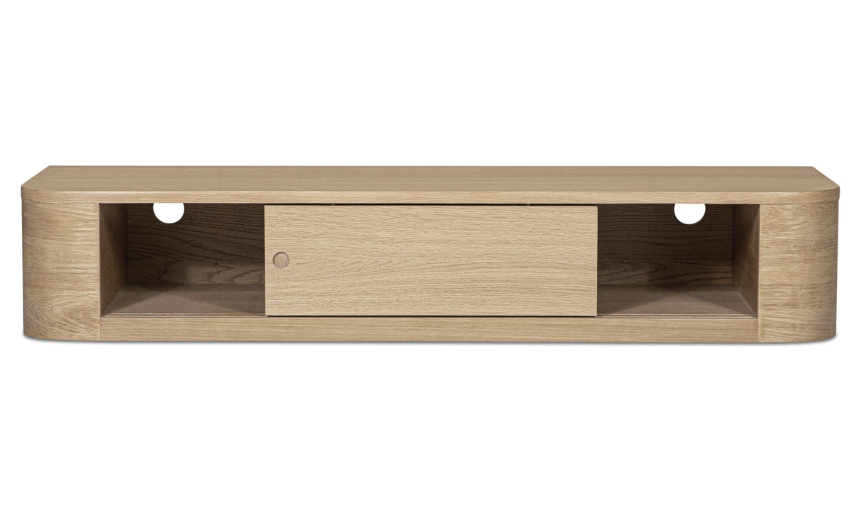 Round Off Floating Console Table Natural by Moe's Home at Eve Furniture